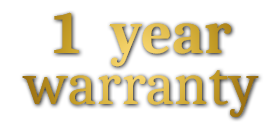 1 year warranty against any manufacturing defect